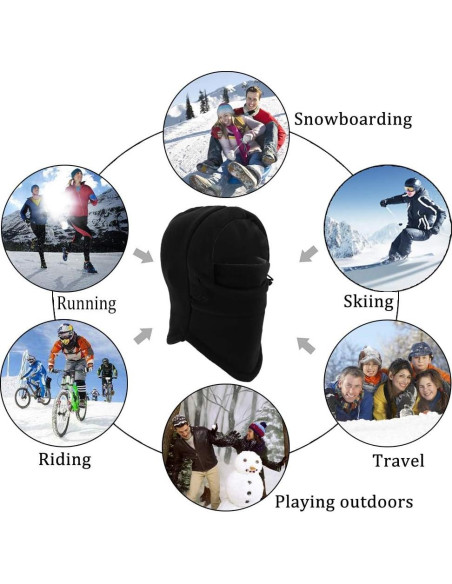 Máscara Balaclava Unisex HIG - Invierno Ajustable y A Prueba de Viento Máscara Balaclava Unisex HIG - Invierno Ajustable y A Prueba de Viento