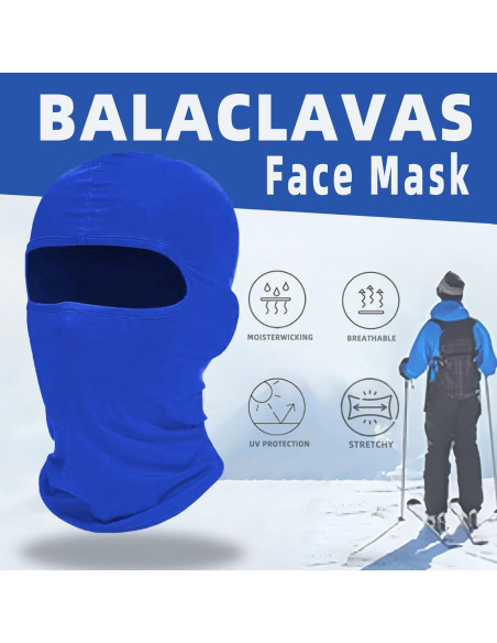 Paquete de 4 Máscaras Balaclava Ezovino Unisex para Esquí Paquete de 4 Máscaras Balaclava Ezovino Unisex para Esquí