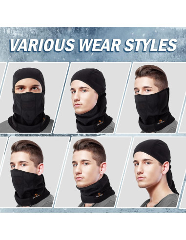 Balaclava GoxRunx de Forro Polar para Esquiar - Unisex