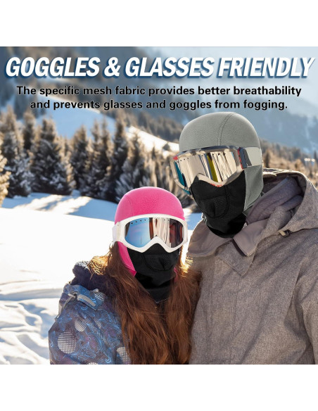 Balaclava GoxRunx de Forro Polar para Esquiar - Unisex Balaclava GoxRunx de Forro Polar para Esquiar - Unisex