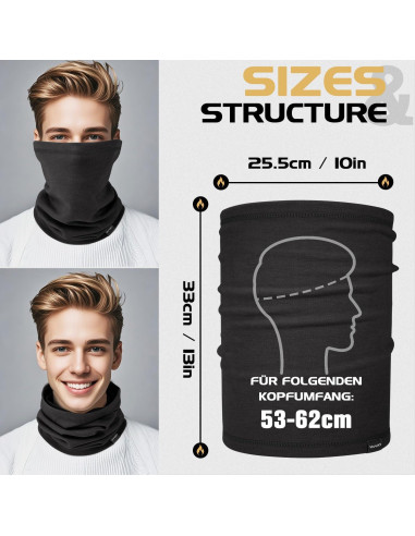 Gaiter de Cuello Calentador Unisex WB-24W25 Transpirable