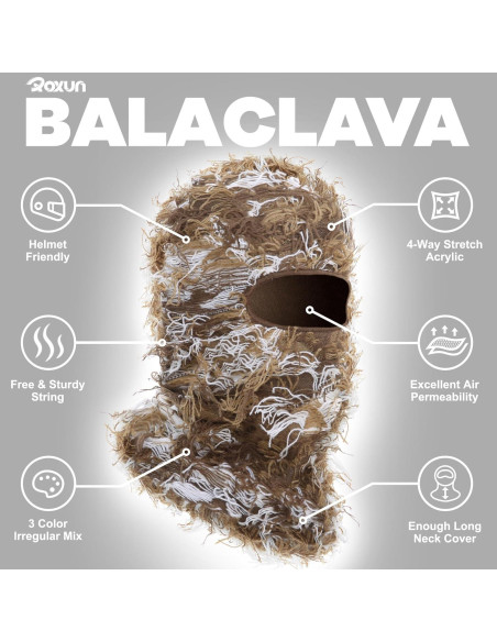 Máscara de Esquí Balaclava Roxun RX-JM para Hombre y Mujer Máscara de Esquí Balaclava Roxun RX-JM para Hombre y Mujer