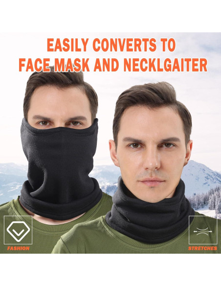 Calentador de Cuello Balaclava Su Elección Unisex Negro Calentador de Cuello Balaclava Su Elección Unisex Negro