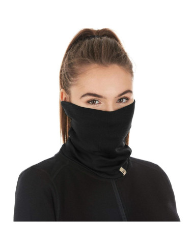 Gaiter de Cuello 100% Lana Merino Minus33 - Peso Medio - Negro