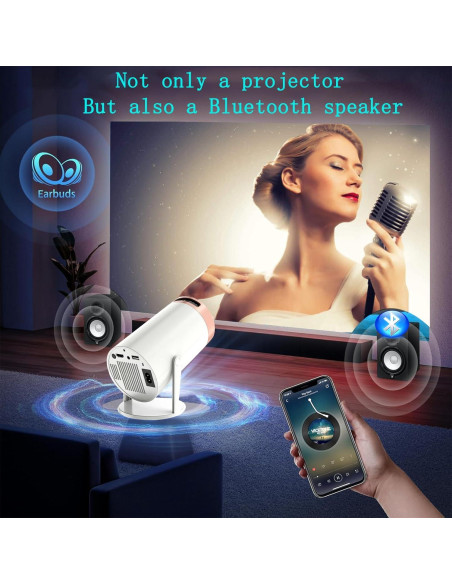 Proyector Mini Amovfilm AMX100 4K, WiFi 6, Android 11 Proyector Mini Amovfilm AMX100 4K, WiFi 6, Android 11