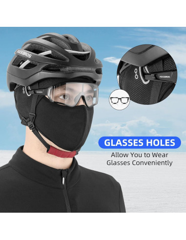 Gorro Térmico de Ciclismo ROCKBROS con Agujeros para Gafas