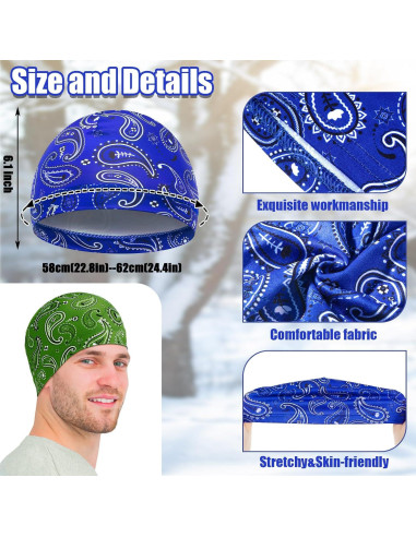 Haysandy 6 Gorros Enfriadores Calavera para Ciclismo y Running