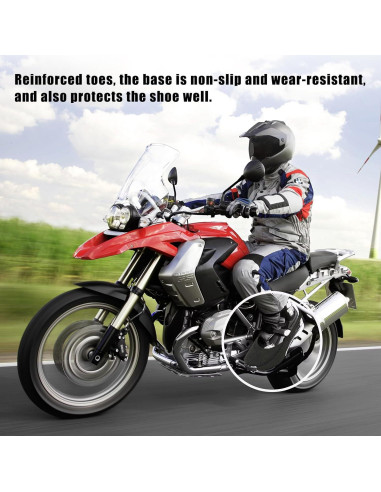 Protector de Zapatos para Motocicleta Gasedin 2 Pcs Antideslizante