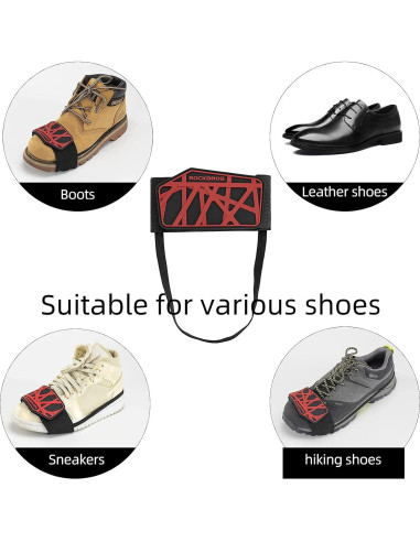 ROCKBROS Protector de Zapatos para Motocicleta 2 Unidades