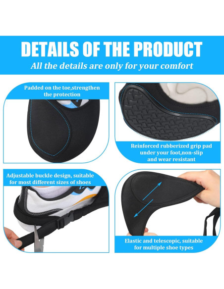 Tallew 2 Piezas Protector de Zapatos de Motocicleta Unisex Tallew 2 Piezas Protector de Zapatos de Motocicleta Unisex