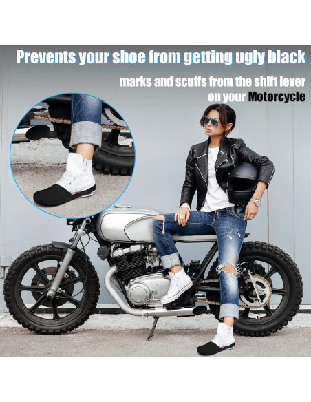 Tallew 2 Piezas Protector de Zapatos de Motocicleta Unisex Tallew 2 Piezas Protector de Zapatos de Motocicleta Unisex