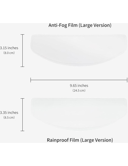 Visera Antivaho y Impermeable Artigree para Casco - 2 PCS