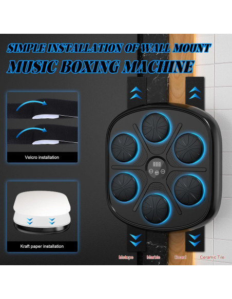 Máquina de Boxeo Musical ITEFDTUTNE con Guantes y Bluetooth Máquina de Boxeo Musical ITEFDTUTNE con Guantes y Bluetooth
