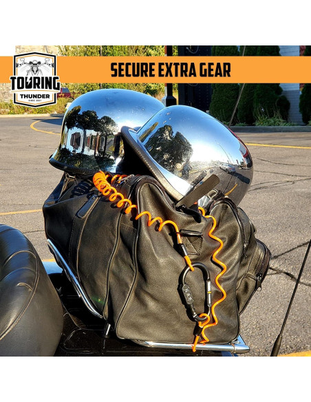 Candado para Casco Touring Thunder con Cable de 1.83m Antirrobo Candado para Casco Touring Thunder con Cable de 1.83m Antirrobo