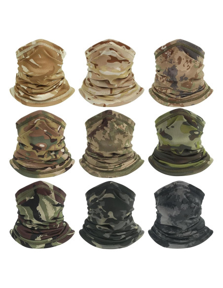 Gaiter de Cuello Refrigerante Multifuncional Camuflaje Bosque Gaiter de Cuello Refrigerante Multifuncional Camuflaje Bosque