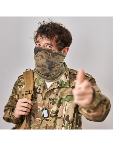 Gaiter de Cuello Refrigerante Multifuncional Camuflaje Bosque Gaiter de Cuello Refrigerante Multifuncional Camuflaje Bosque