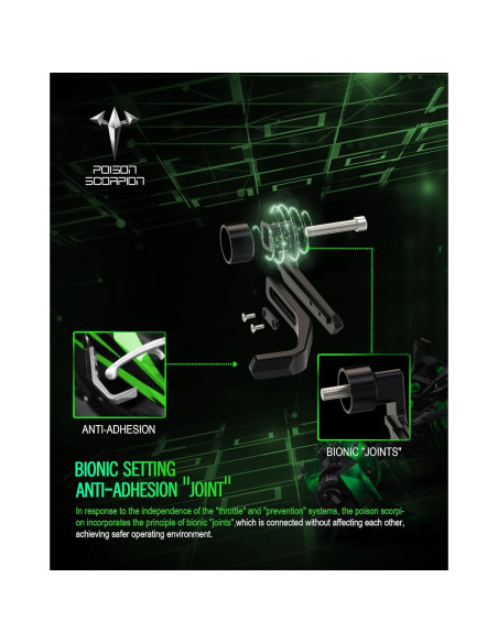 Protectores de Manillar de Motocicleta POISON SCORPION CNC Protectores de Manillar de Motocicleta POISON SCORPION CNC