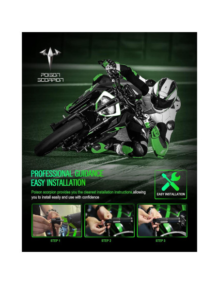 Protectores de Manillar de Motocicleta POISON SCORPION CNC Protectores de Manillar de Motocicleta POISON SCORPION CNC