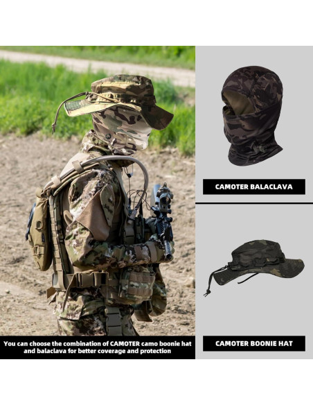 Balaclava Camo CAMOTER Unisex para Esquí y Caza UV Balaclava Camo CAMOTER Unisex para Esquí y Caza UV