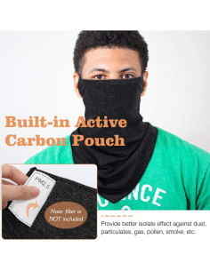 Bufanda Máscara Bandana MoKo 3 Paquetes con Filtro UV 2