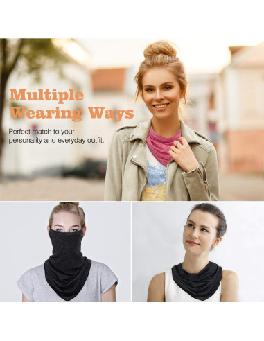 Bufanda Máscara Bandana MoKo 3 Paquetes con Filtro UV