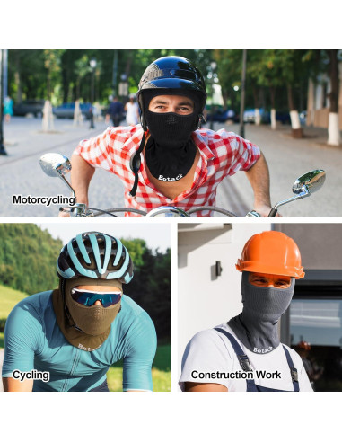 Pasamontañas Transpirable Botack SP-MX09-BK para Ciclismo