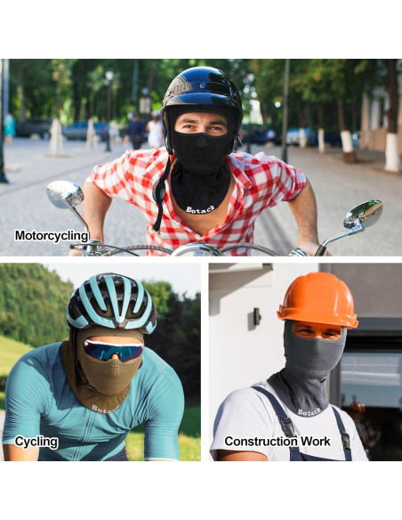 Pasamontañas Transpirable Botack SP-MX09-BK para Ciclismo Pasamontañas Transpirable Botack SP-MX09-BK para Ciclismo