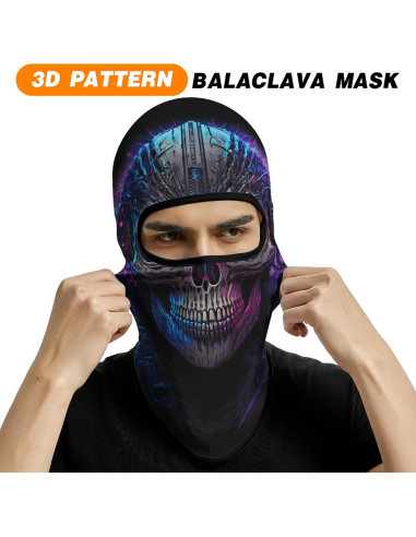 Máscara Balaclava 3D Venswell Calavera para Esquí y Ciclismo
