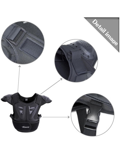 Protector de Pecho Webetop para Niños 130-145 cm Ajustable