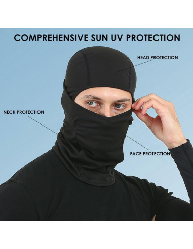 Máscara Balaclava de Esquí Unisex Verde - Protección Solar UV