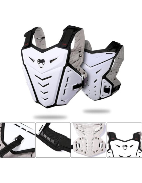 Chaleco Protector de Motocicleta PETA Armadura Ajustable Negro Chaleco Protector de Motocicleta PETA Armadura Ajustable Negro