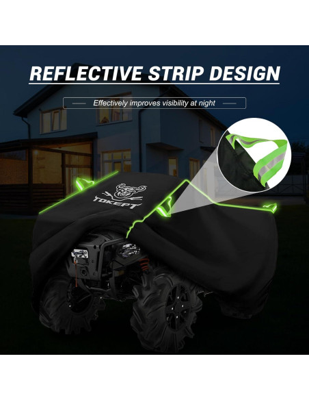 Cubierta ATV Impermeable Tokept L 198x94x107cm Negro Cubierta ATV Impermeable Tokept L 198x94x107cm Negro