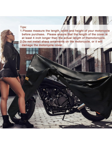 Funda para Motocicleta SRIMMIT MCW-XXXXL Impermeable 270x94x140cm