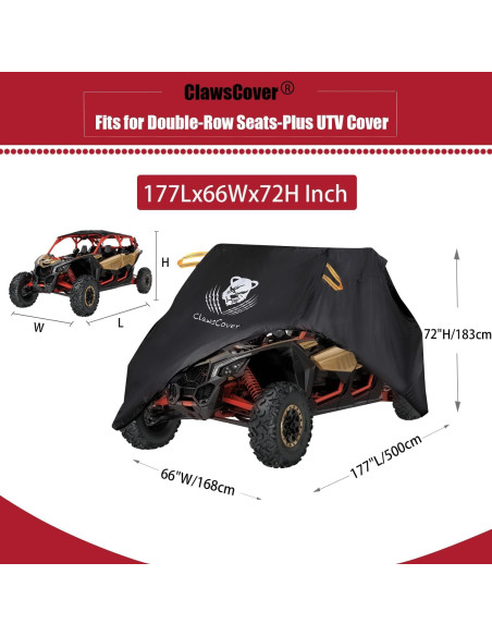 Cubierta UTV ClawsCover 4-6 Asientos Impermeable 449cm Cubierta UTV ClawsCover 4-6 Asientos Impermeable 449cm