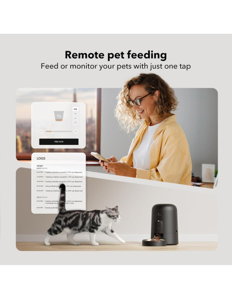 Dispensador Automático de Comida PETLIBRO 2L Wi-Fi Negro Dispensador Automático de Comida PETLIBRO 2L Wi-Fi Negro