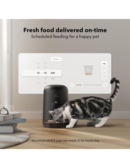 Dispensador Automático de Comida PETLIBRO 2L Wi-Fi Negro Dispensador Automático de Comida PETLIBRO 2L Wi-Fi Negro