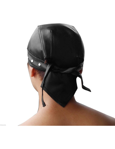 Bandana de Ciclismo Doo Rags Cuero Negro Ajustable Talla Única Bandana de Ciclismo Doo Rags Cuero Negro Ajustable Talla Única