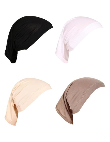 Gorro Hijab Elástico Yeieeo para Mujeres - Bufanda Transpirable 1/2/4 Piezas