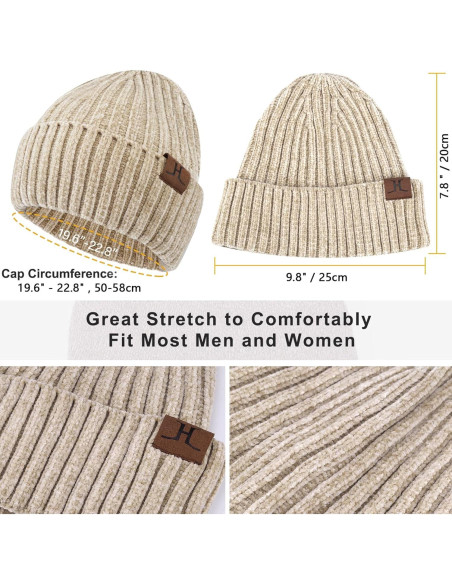 Conjunto de invierno para mujeres: gorro, bufanda y guantes táctiles Conjunto de invierno para mujeres: gorro, bufanda y guantes táctiles