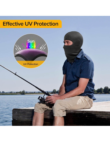 Balaclava térmica transpirable para invierno - Unisex - Negro