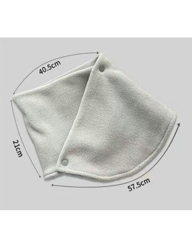 Bufanda Calentadora de Cuello Solyinne para Mujer Gris Claro