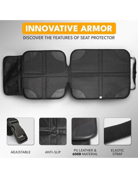 Protector de Asiento de Coche EcoNour 2 Pack Impermeable Protector de Asiento de Coche EcoNour 2 Pack Impermeable