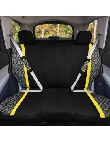 Fundas de Asiento de Coche Universal Amarillo Somos Jóvenes