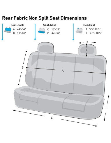 Funda de Asiento Trasero FH Group Ajuste Universal Negro