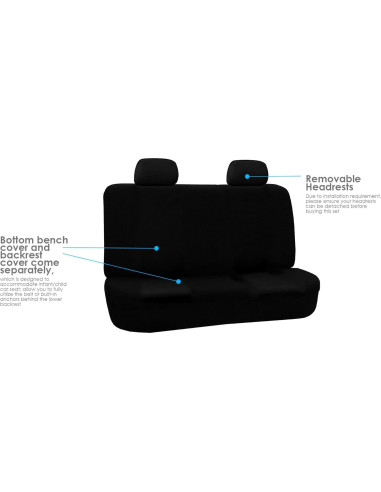 Funda de Asiento Trasero FH Group Ajuste Universal Negro