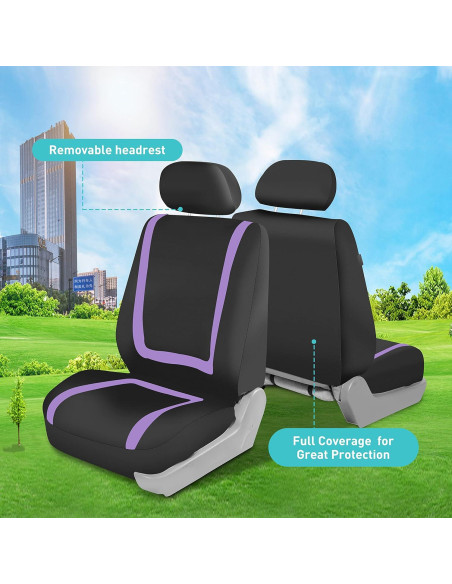 Fundas de Asiento de Coche FH Group Morado Universal Fundas de Asiento de Coche FH Group Morado Universal