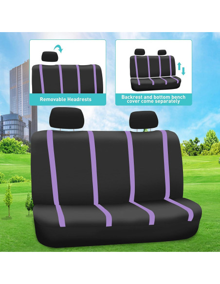 Fundas de Asiento de Coche FH Group Morado Universal Fundas de Asiento de Coche FH Group Morado Universal