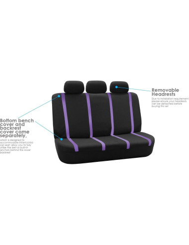 Fundas de Asiento de Coche FH Group Morado Universal
