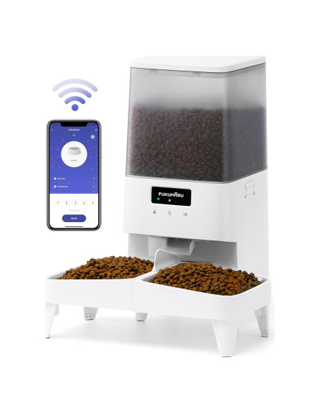 Comedero Automático FUKUMARU 5L para Gatos y Perros WiFi Comedero Automático FUKUMARU 5L para Gatos y Perros WiFi