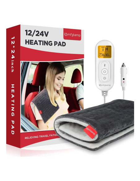 Manta Eléctrica para Automóvil Comfytemp 12V/24V Alivio Dolor Manta Eléctrica para Automóvil Comfytemp 12V/24V Alivio Dolor